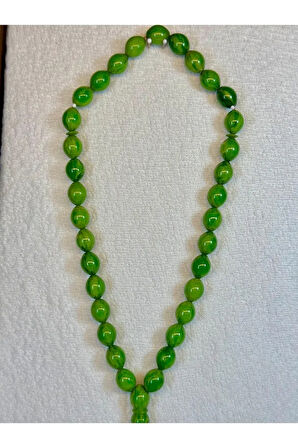 Katalin Tesbih Yeşil Renkli Beyzi Kesim T-51