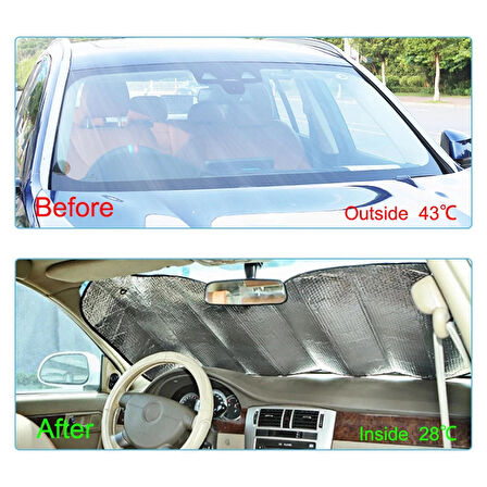 Toyota Corolla Cross 2022-2023-2024-2025 Oto Ön Cam Güneşlik Vantuzlu