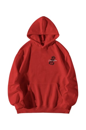 Kadın Erkek Kırmızı Formula 1 Monaco Grand Prix Baskılı Oversize Kapşonlu Kanguru Cepli Hoodie