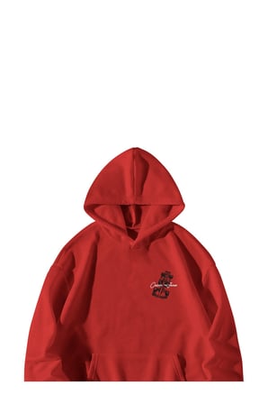 Kadın Erkek Kırmızı Formula 1 Monaco Grand Prix Baskılı Oversize Kapşonlu Kanguru Cepli Hoodie