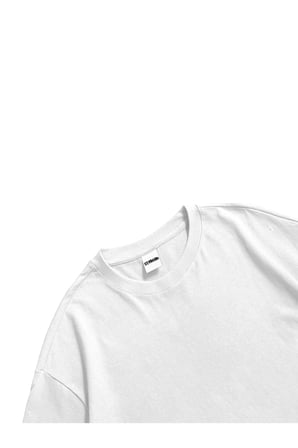 Kadın Erkek Beyaz Yeat Baskılı Oversize Bisiklet Yaka Kısa Kollu T-Shirt