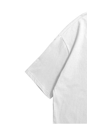 Kadın Erkek Beyaz Yeat Baskılı Oversize Bisiklet Yaka Kısa Kollu T-Shirt
