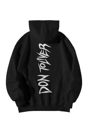 Siyah Unisex Oversize Hoodie - Don Toliver We Still Don't Trust You Baskılı Kanguru Cepli Sweatshirt