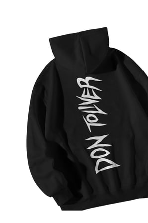 Siyah Unisex Oversize Hoodie - Don Toliver We Still Don't Trust You Baskılı Kanguru Cepli Sweatshirt