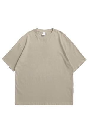 Kadın Erkek Bej  Rick and Morty Baskılı Oversize Bisiklet Yaka Kısa Kollu T-Shirt