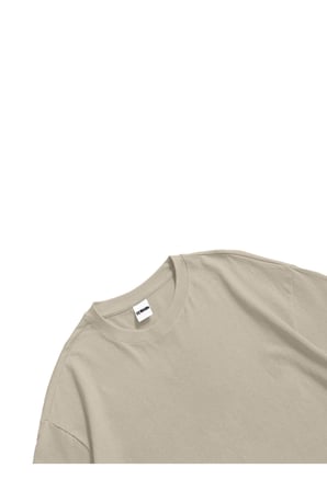 Kadın Erkek Bej  Rick and Morty Baskılı Oversize Bisiklet Yaka Kısa Kollu T-Shirt