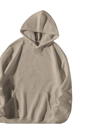Krem Unisex Oversize Hoodie - Kendrick Lamar Mr. Morale Baskılı Kanguru Cepli Streetwear Sweatshirt