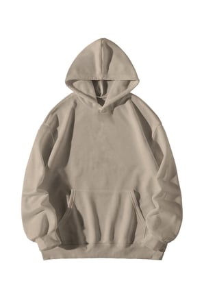 Krem Unisex Oversize Hoodie - Travis Scott Telekinesis Baskılı Kanguru Cepli Streetwear Sweatshirt