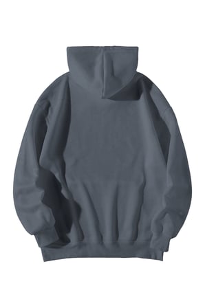 Kadın Erkek Antrasit Two Face Baskılı Ebstar Oversize Kapşonlu Kanguru Cepli Sweatshirt Hoodie