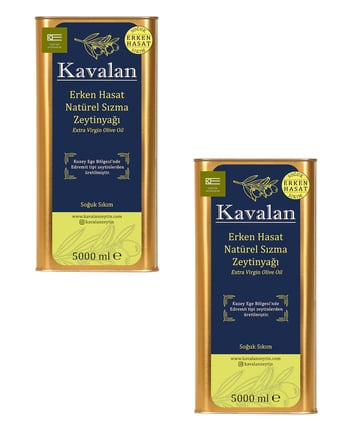 2x5 Lt Kuzey Ege Erken Hasat Soğuk Sıkım Natürel Sızma Zeytinyağı