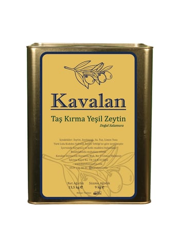 9 Kg Süzme Ağırlık Domat Kırma Yeşil Zeytin - İri Boy