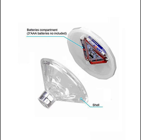 pilelistore Sıcak LED sualtı gece lambası banyo yüzme havuz ışığı