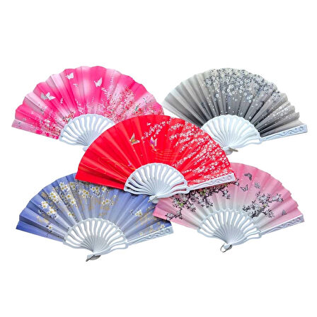 pilelistore Plastik Kumaş Yelpaze 12 li Karışık OB-049