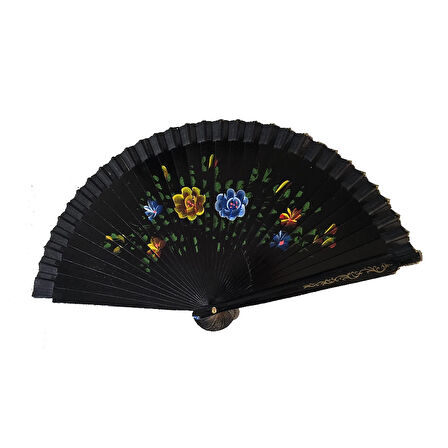 pilelistore Bambu Çift Taraflı Siyah Yelpaze 12 li Paket