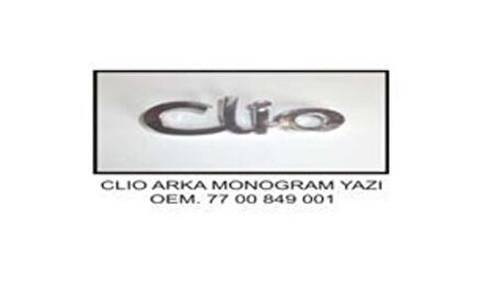 Kaya 354 Arka Yazı Clio 7700849001