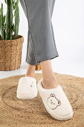 Kadın Ev Terliği Peluş Terlik Çeyiz ve Bohça Terliği Ses Yapmaz Kalın Taban