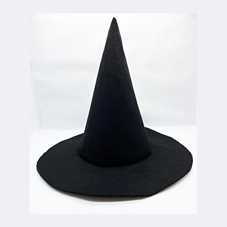pilelistore Siyah Renk Keçe Cadı Şapkası 35x38 cm