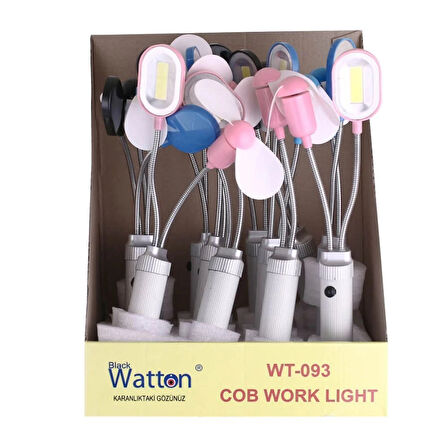 pilelistore Pervane ve Mıknatıslı Masa Lambası Wt-093