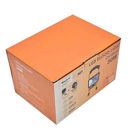 pilelistore Şarjlı Spot Lamba Projektör Wt-329