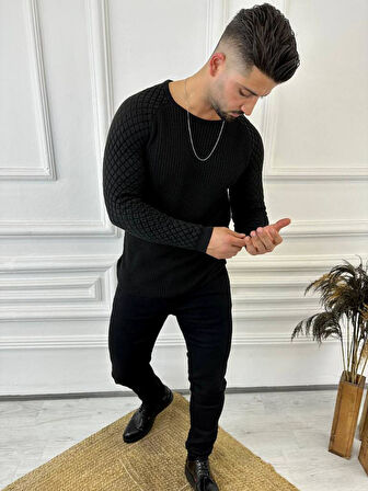 Kazak Örme Tüylenmez Naturel Pamuk Triko Kazak