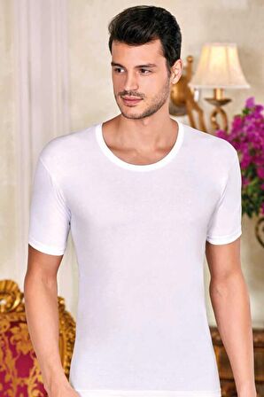 BERRAK 1002 Açık Yaka Erkek Fanila 6 Adet 