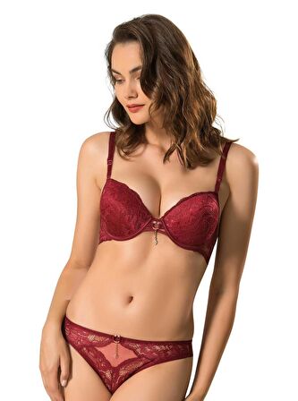 LE JARDİN 5040 CYBELE BRA SİLİKONLU TAŞLI SÜTYEN TAKIM