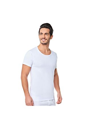 6'Lı Seher Yıldızı %100 Pamuk Erkek Fanila Kısa Kollu