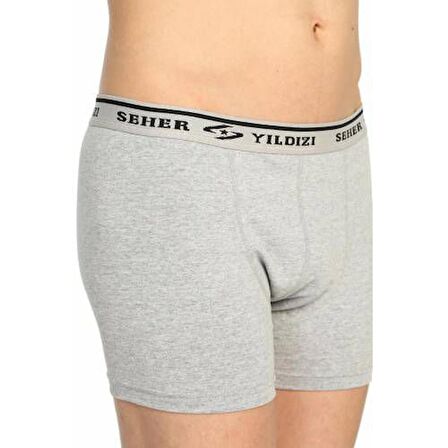 3 Adet Seher Likralı Erkek Boxer Şort Paçalı Külot