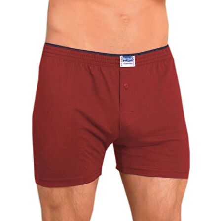 Berrak 1099 Düğmeli Erkek Boxer Penye  3'Lü 