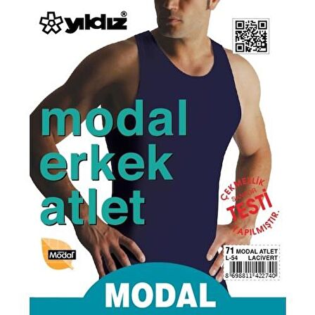 Yıldız Erkek Modal Atlet Renkli