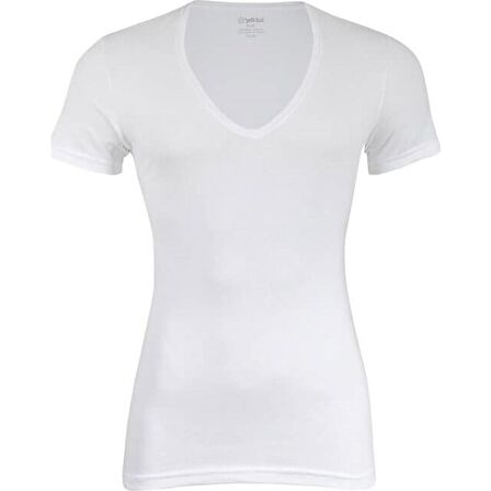 3'Lü Yıldız 355-356 Erkek Derin V Yaka Kısa Kollu T-Shirt