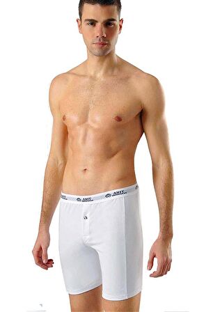  Anıt 1114 Erkek Likralı Uzun Boxer - 3 Adet