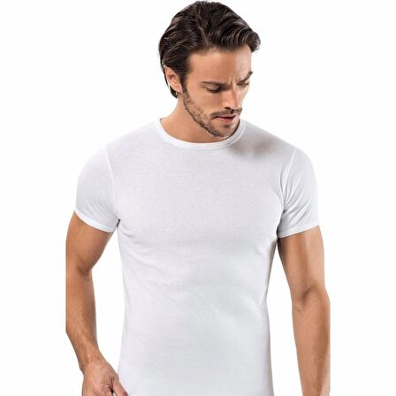 6'Lı Erdem 1197 Ribana Sıfır Yaka Erkek Fanila