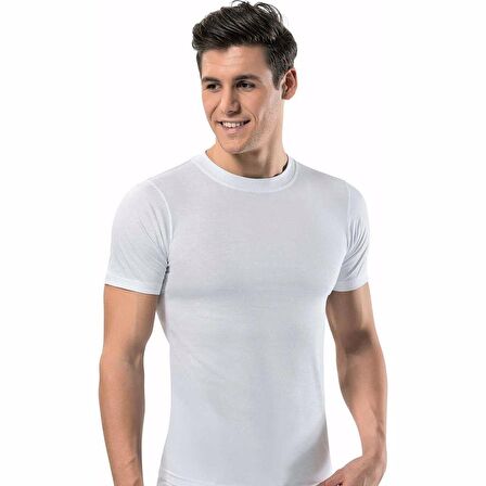 3'Lü Erdem 1165 Penye Lux Kapalı Yaka Erkek Fanila