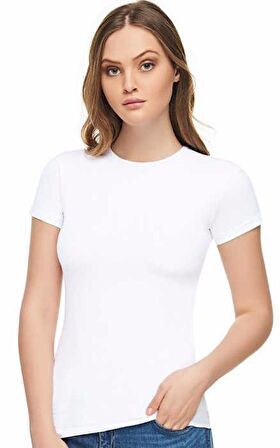 6'Lı TUTKU ELİT 2202 Sıfır Yaka Kadın Tişört