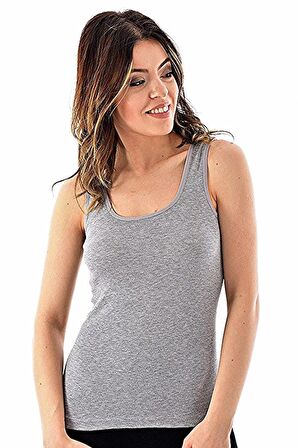 TUTKU 0136 Kadın RİBANA GENİŞ ASKILI ATLET 6 Adet 