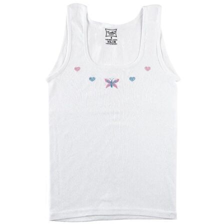 TUTKU 0166 KIZ ÇOCUK GENİŞ ASKILI ATLET 12 ADET