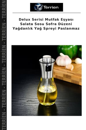 Delux Serisi Mutfak Eşyası Salata Sosu Sofra Düzeni Yağdanlık Yağ Spreyi Paslanmaz