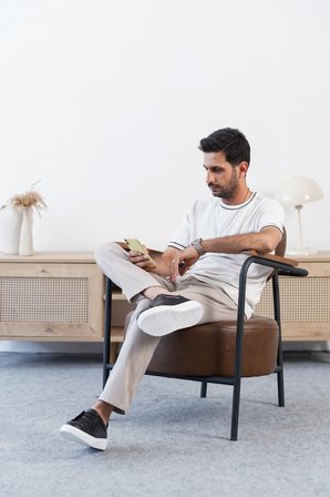 KB-E2 Kuback Siyah Deri Günlük Erkek Ayakkabı