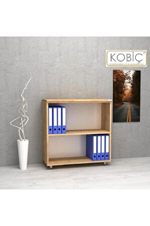 KOBİÇ Dosya Dolabı Açık Raflı 80x35x80 Cm (MEŞE)