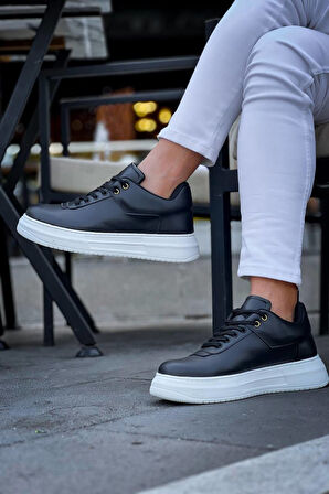 KB-X20 Kuback Siyah Cilt  Günlük Erkek Ayakkabı