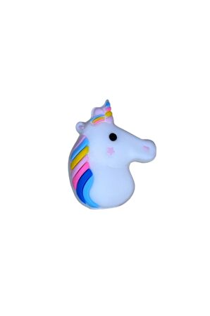 Kablo Ucu Koruyucu Beyaz Unicorn Figürlü