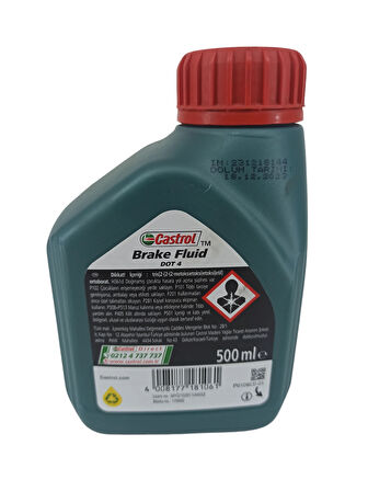 15EAF9 Castrol DOT-4 Fren Hidroliği 0,5 Litre