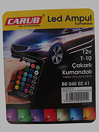 RGB-T10 T10 RGB KUMANDALI RENKLİ LED AMPUL