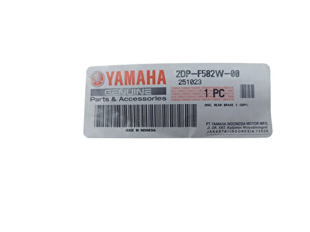 2DP-F582W-00 ARKA FREN DİSKİ YAMAHA NMAX 125 155 2015-2023