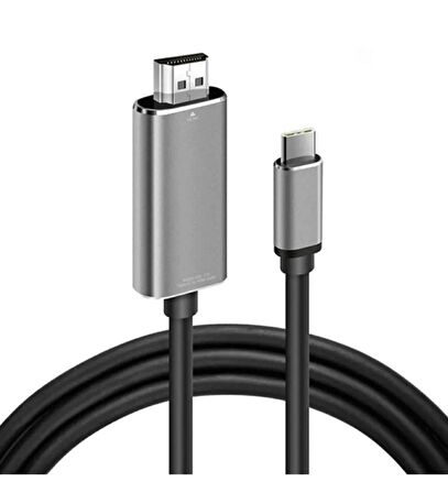 Type-C to HDMİ 4K Destekli HDTV Projektör 2 Metre  30 Hz Çevirici Görüntü Kablosu