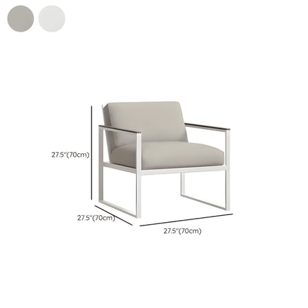KC-0111 Modern 4 Parçalı Bahçe Koltuk Takımı, Masif Ahşap Kollu, Gri