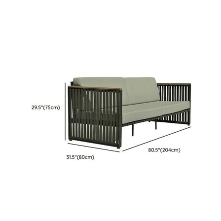 KC-0114 Gri Metal Modern Veranda Takımı, 5 Parça Oturma Grubu