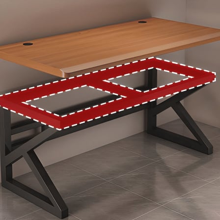 KC-0124 Çift Destekli Metal Ofis Masası, Çizilmeye Dayanıklı