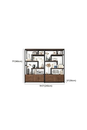 KC-0156 Ahşap Dolap Seti, Modern Saklama ve Kitaplık Ünitesi